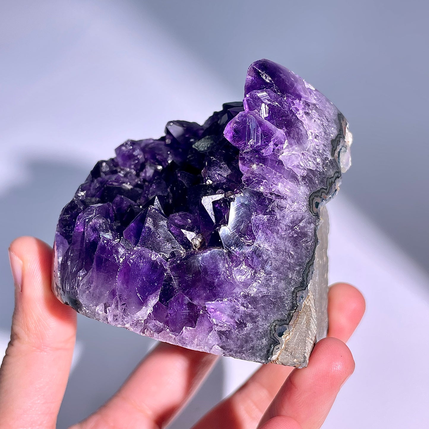 A57◇アメジスト クリスター◇74×67×61mm◇天然石・鉱物・パワーストーン