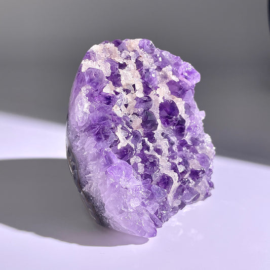 A84◇1点物◇アメジスト クリスター◇83×75×39mm◇天然石・鉱物・パワーストーン