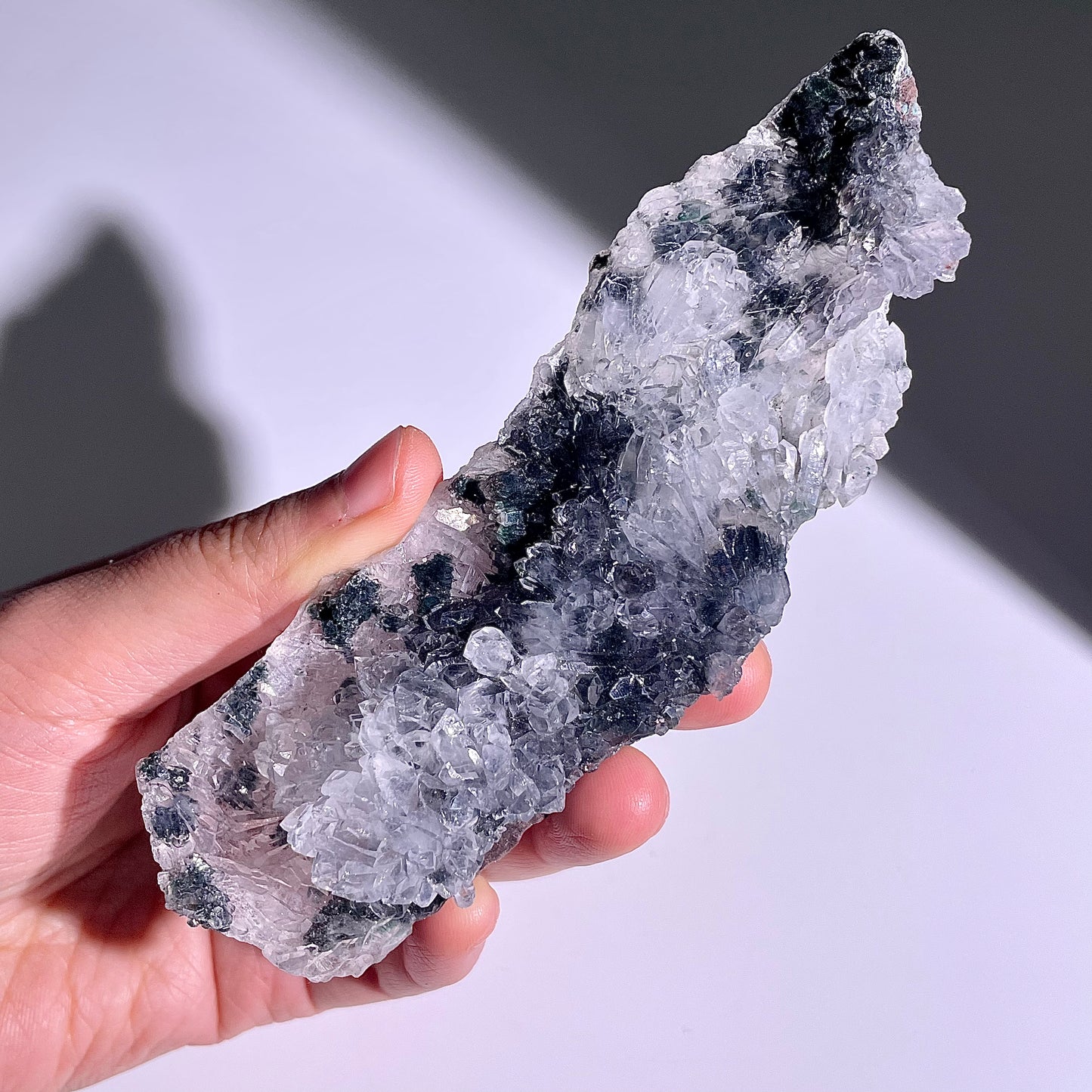 A139◇1点物◇瑪瑙とアメジスト共生◇131×38×19mm◇天然石・鉱物・パワーストーン