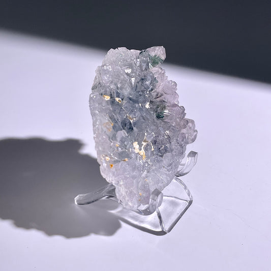 A145◇1点物◇瑪瑙とアメジスト共生◇58×47×11mm◇天然石・鉱物・パワーストーン