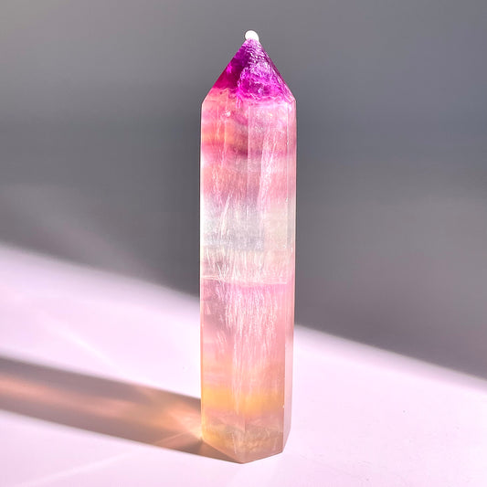 B43◇1点物◇フローライト ピラー◇116×24×21mm◇天然石・鉱物・パワーストーン