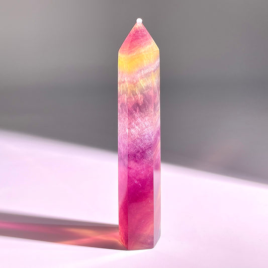 B47◇1点物◇フローライト ピラー◇112×22×23mm◇天然石・鉱物・パワーストーン