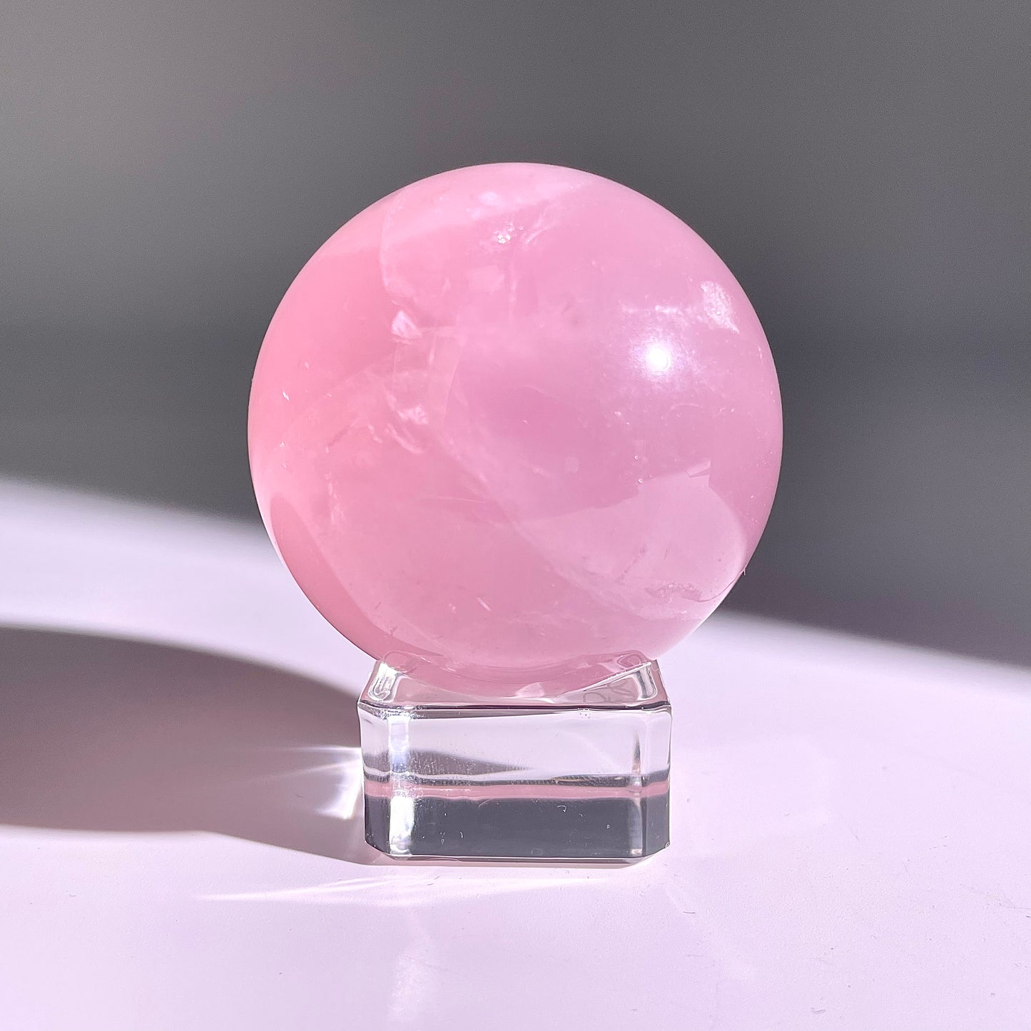 B68◇1点物◇ローズクォーツ ボール◇52×52×52mm◇天然石・鉱物・パワーストーン