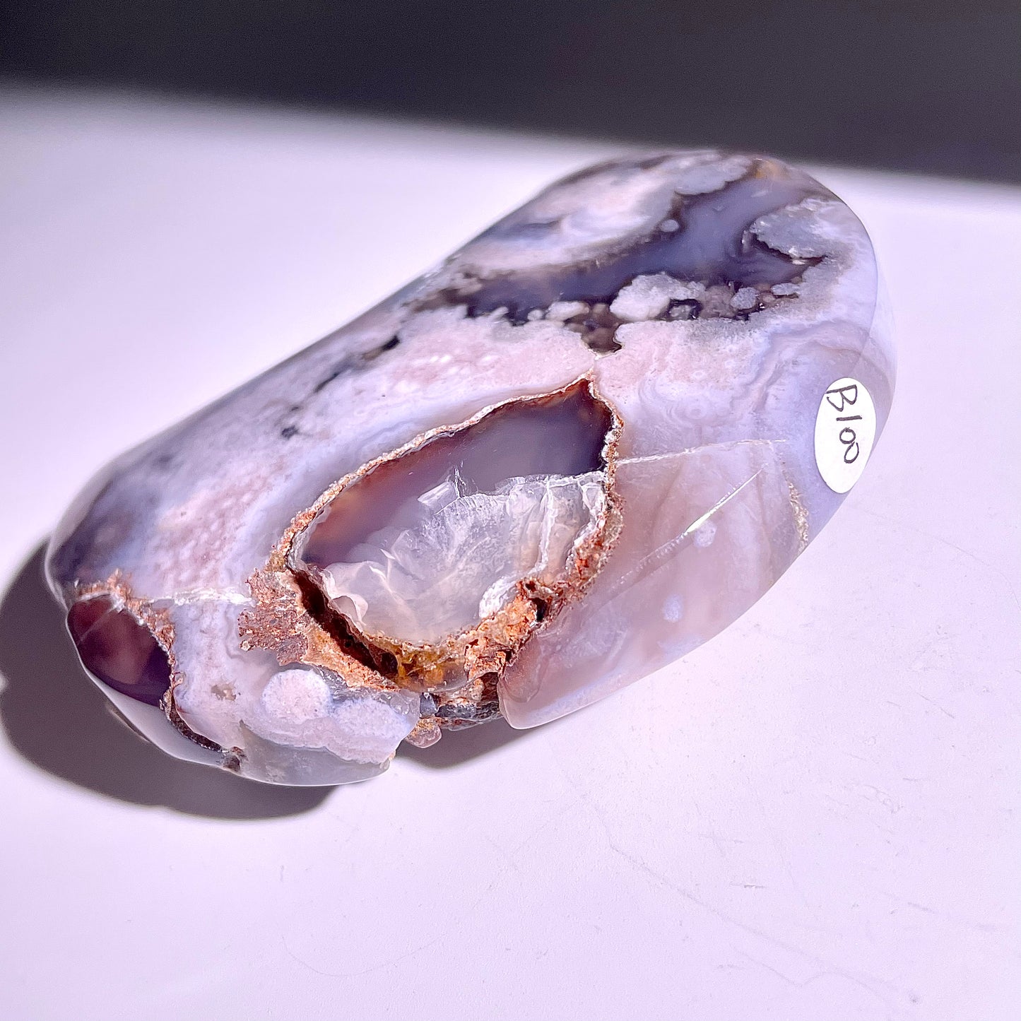 B100◇1点物◇瑪瑙 ムーン◇92×61×24mm天然石・鉱物・パワーストーン