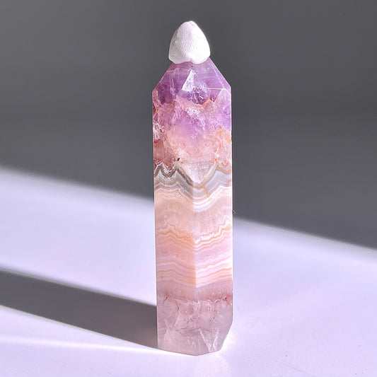 B292◇1点物◇夢幻の紫瑪瑙 ピラー◇85×24×20mm◇天然石・鉱物・パワーストーン