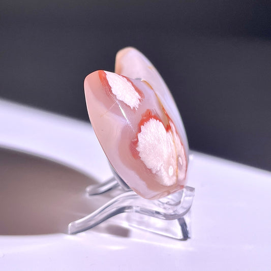 B332◇1点物◇桜瑪瑙 ムーン◇58×34×17mm◇天然石・鉱物・パワーストーン