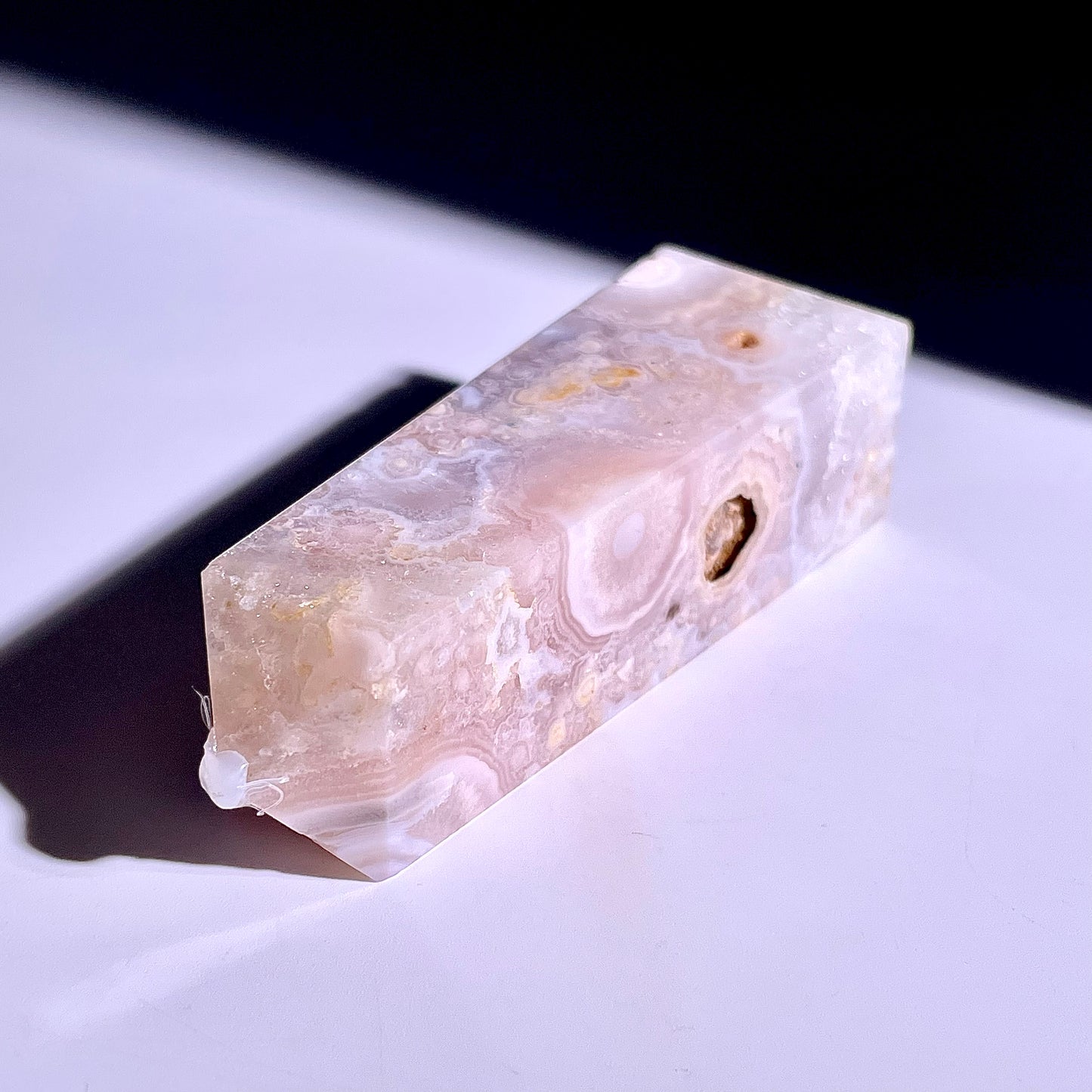 B357◇1点物◇桜瑪瑙 ピラー◇76×27×22mm◇天然石・鉱物・パワーストーン