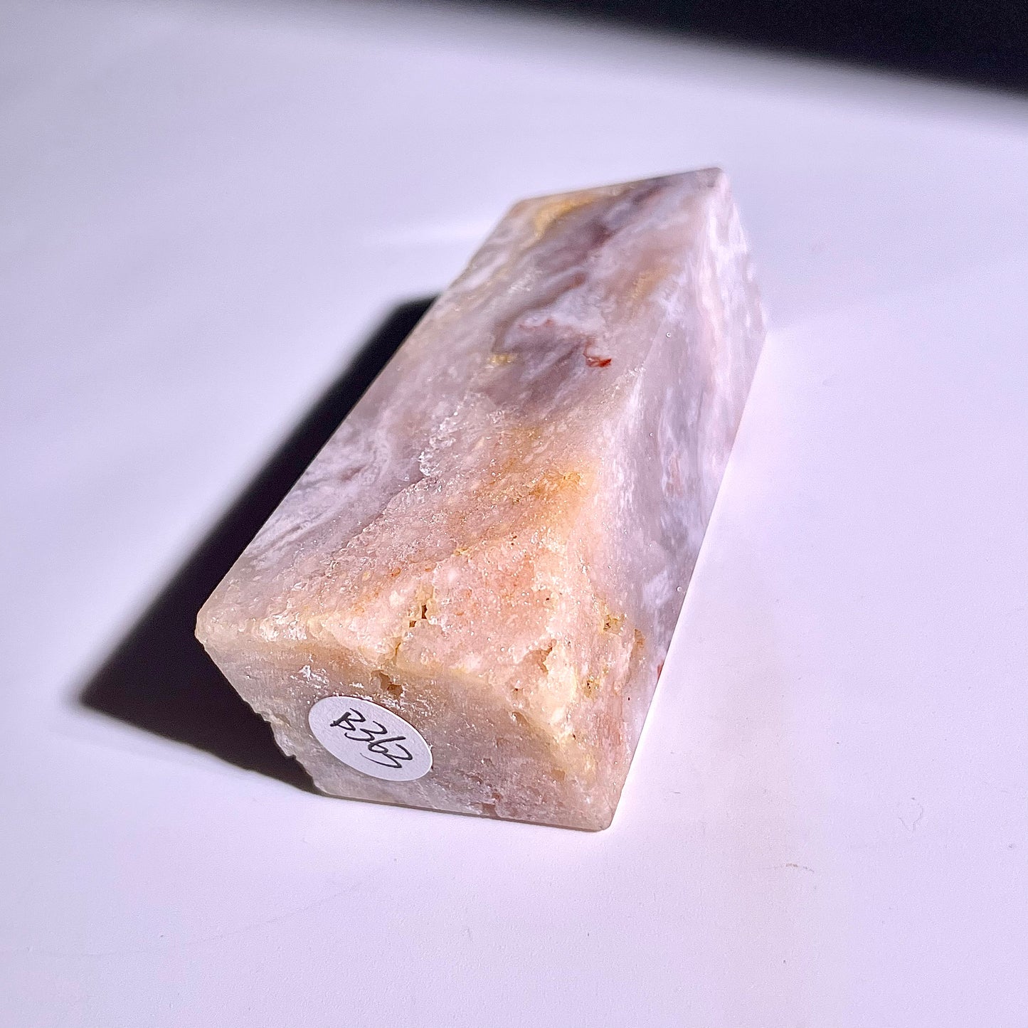 B363◇1点物◇桜瑪瑙 ピラー◇68×26×20mm◇天然石・鉱物・パワーストーン