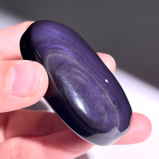 B384◇1点物◇レインボーオブシディアン パーム◇57×37×20mm◇天然石・鉱物・パワーストーン