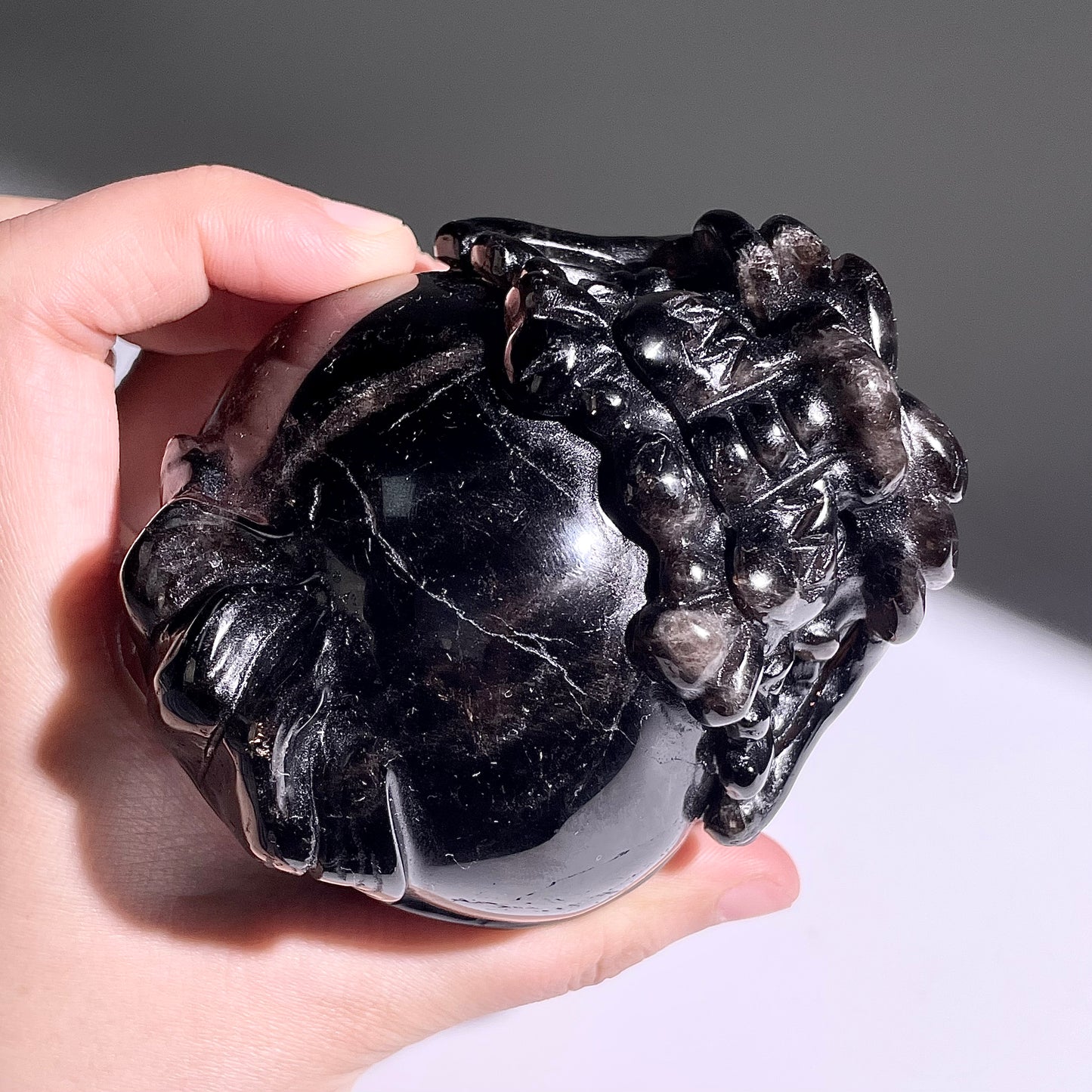 B410◇1点物◇モリオン 竜亀◇84×76×59mm◇天然石・鉱物・パワーストーン