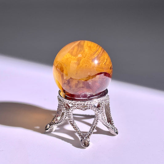 B424◇1点物◇ヘマタイトクォーツ ボール◇22×22×22mm◇天然石・鉱物・パワーストーン