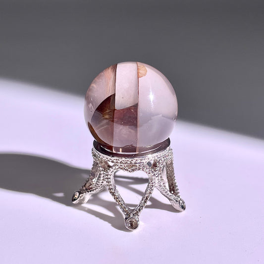 B425◇1点物◇ヘマタイトクォーツ ボール◇22×22×22mm◇天然石・鉱物・パワーストーン