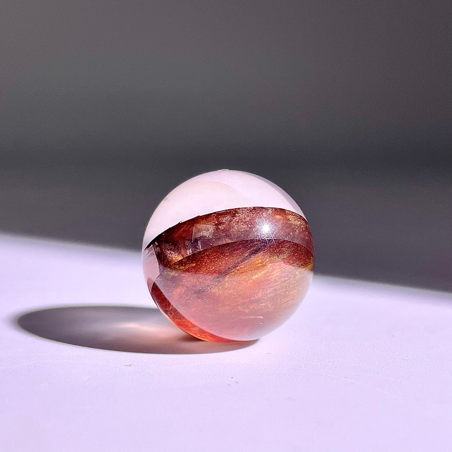 B425◇1点物◇ヘマタイトクォーツ ボール◇22×22×22mm◇天然石・鉱物・パワーストーン