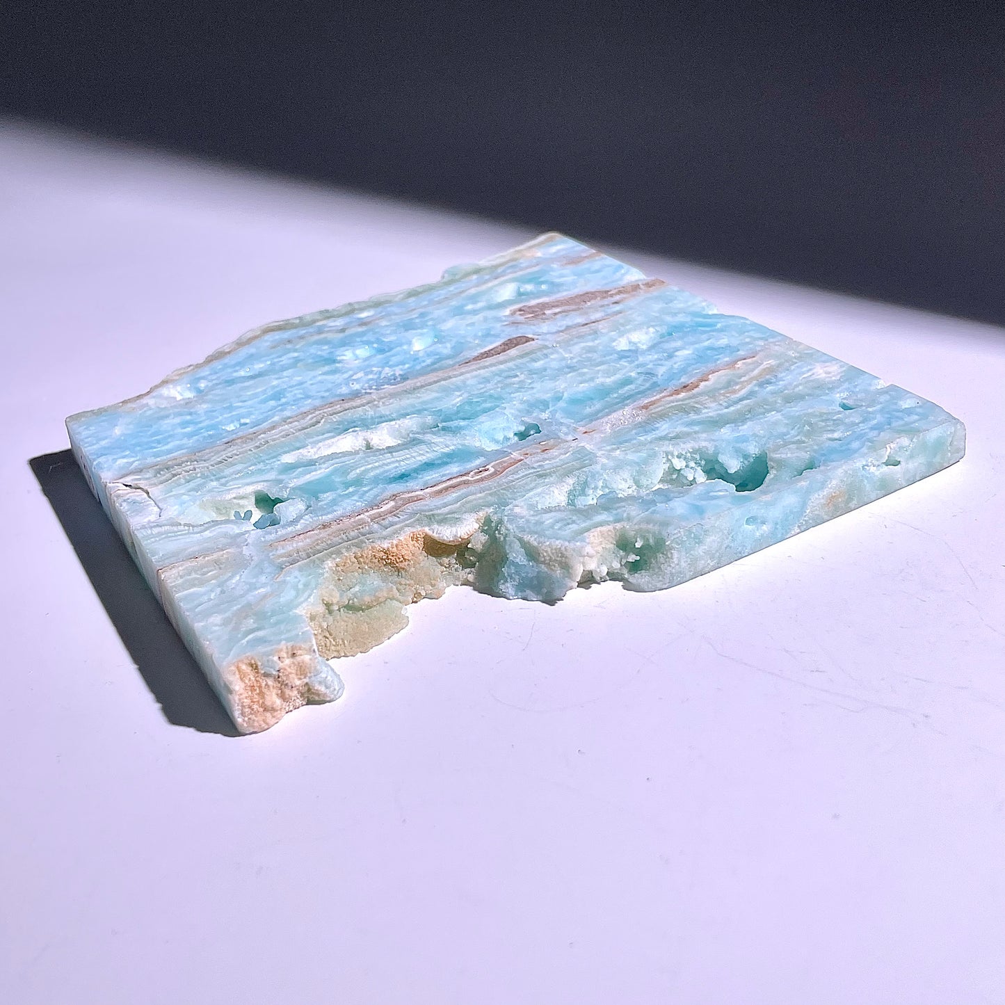 A163◇1点物◇ヘミモルファイト スライス ◇121×117×9mm◇天然石・鉱物・パワーストーン