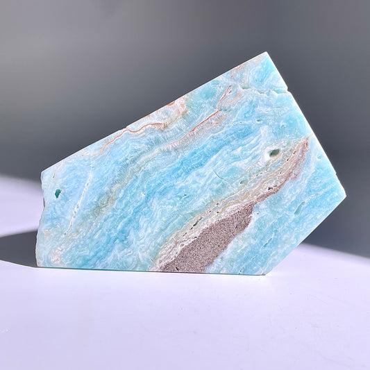 A165◇1点物◇ヘミモルファイト スライス ◇150×96×10mm◇天然石・鉱物・パワーストーン