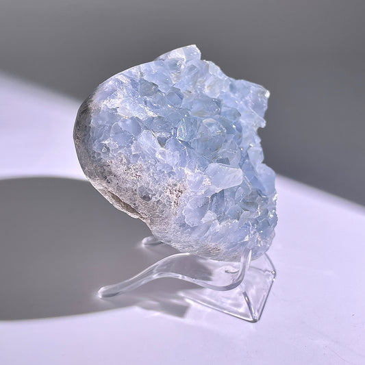 A167◇1点物◇セレスタイト ハート 96×128×51mm◇天然石・鉱物・パワーストーン