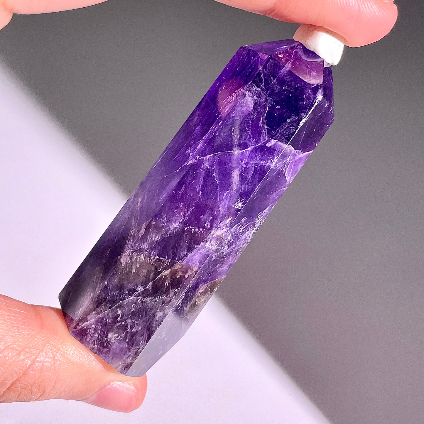 B443◇1点物◇アメジスト ピラー◇67×22×20mm◇天然石・鉱物・パワーストーン