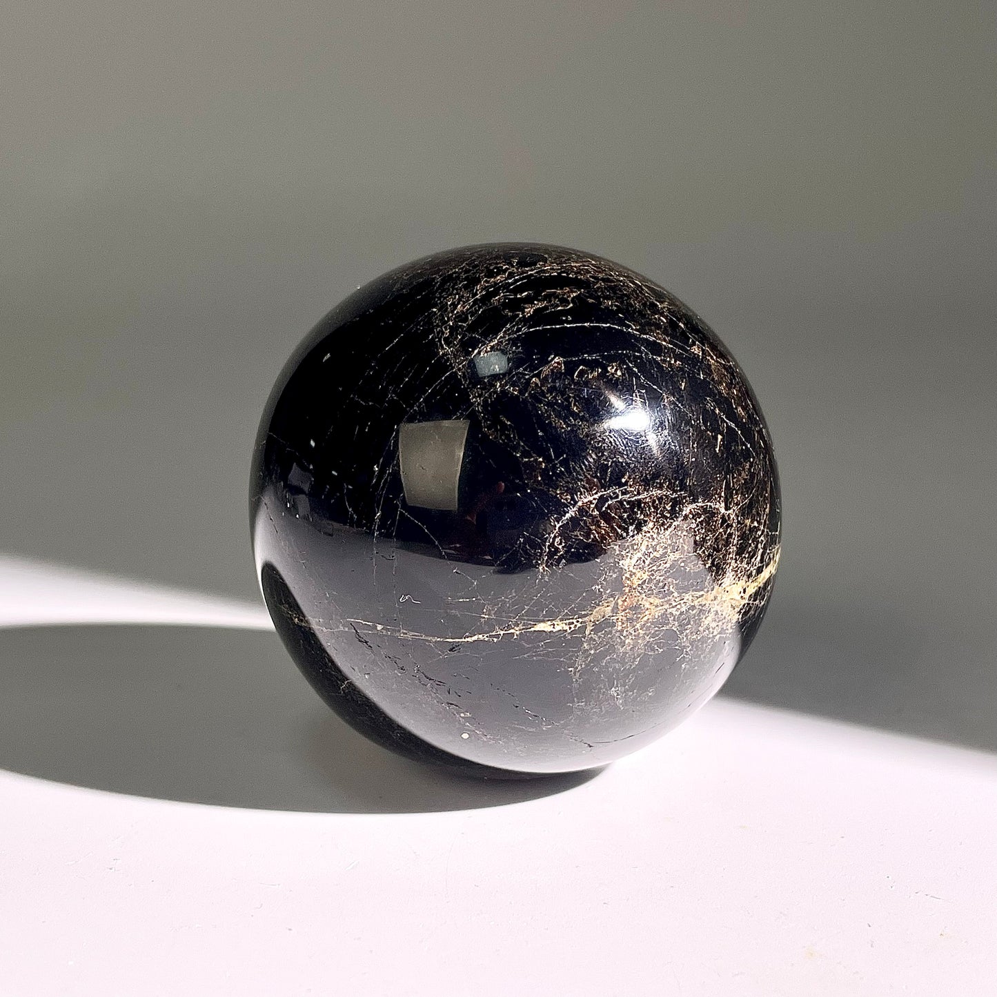 B457◇1点物◇ブラックトルマリン ボール◇53×53×53mm◇天然石・鉱物・パワーストーン