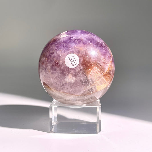 B475◇1点物◇アメジストのアゲート ボール◇61×61×61mm◇天然石・鉱物・パワーストーン