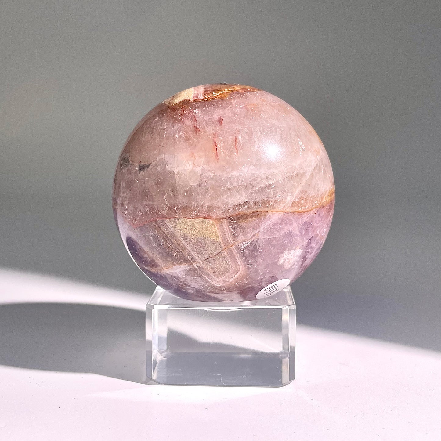 B475◇1点物◇アメジストのアゲート ボール◇61×61×61mm◇天然石・鉱物・パワーストーン