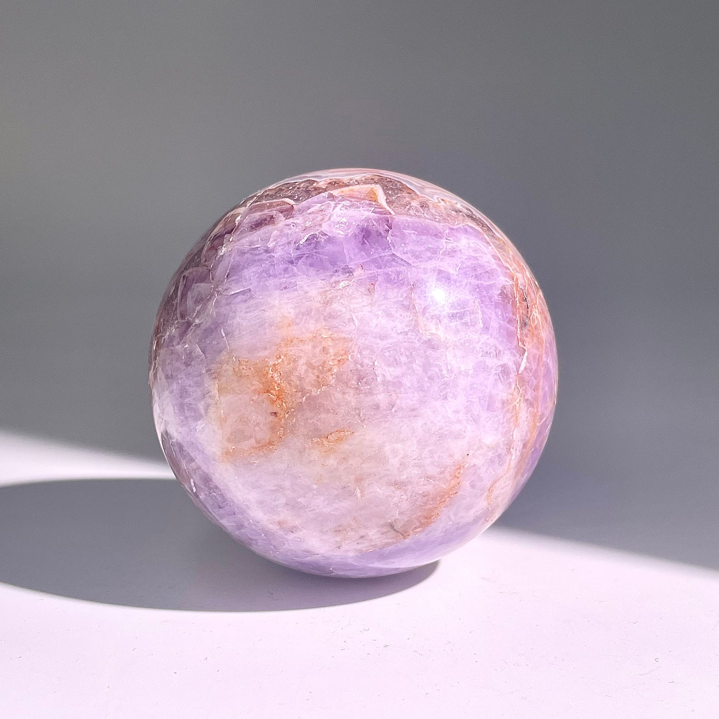 B483◇1点物◇アメジストのアゲート ボール◇65×65×65mm◇天然石・鉱物・パワーストーン