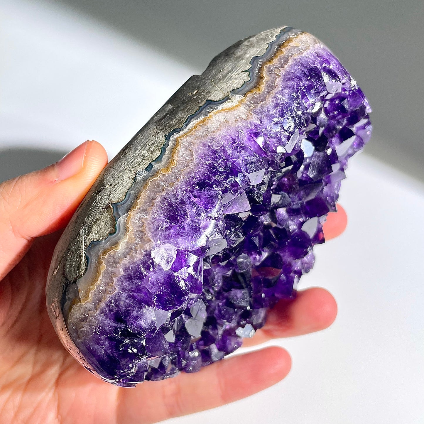 A12◇１点物◇アメジスト　クリスター◇100×67×28mm◇天然石・鉱物・パワーストーン