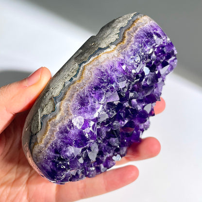 A12◇１点物◇アメジスト　クリスター◇100×67×28mm◇天然石・鉱物・パワーストーン