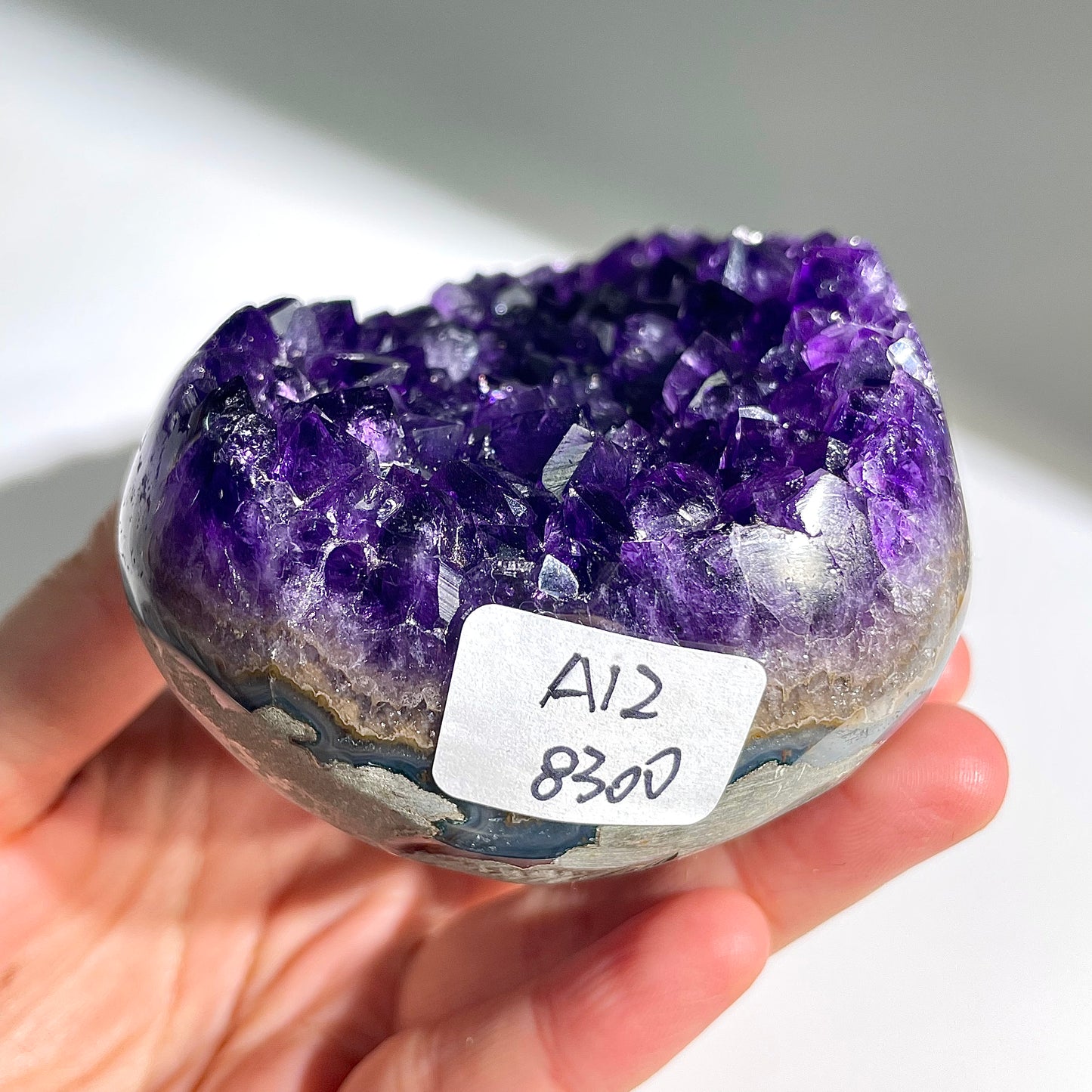 A12◇１点物◇アメジスト　クリスター◇100×67×28mm◇天然石・鉱物・パワーストーン