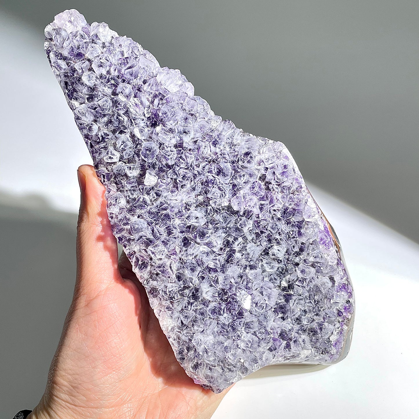 A15◇１点物◇アメジスト　クリスター◇156×83×21mm◇天然石・鉱物・パワーストーン