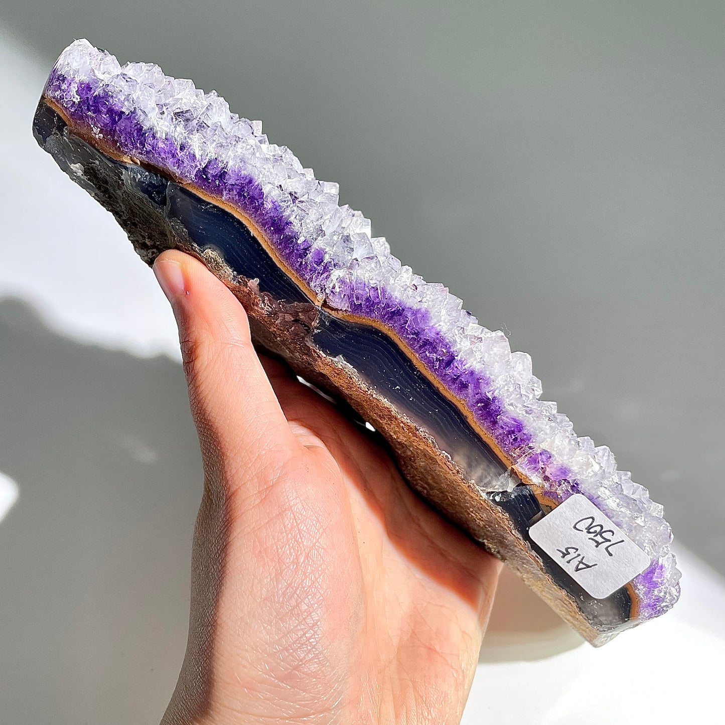 A15◇１点物◇アメジスト　クリスター◇156×83×21mm◇天然石・鉱物・パワーストーン