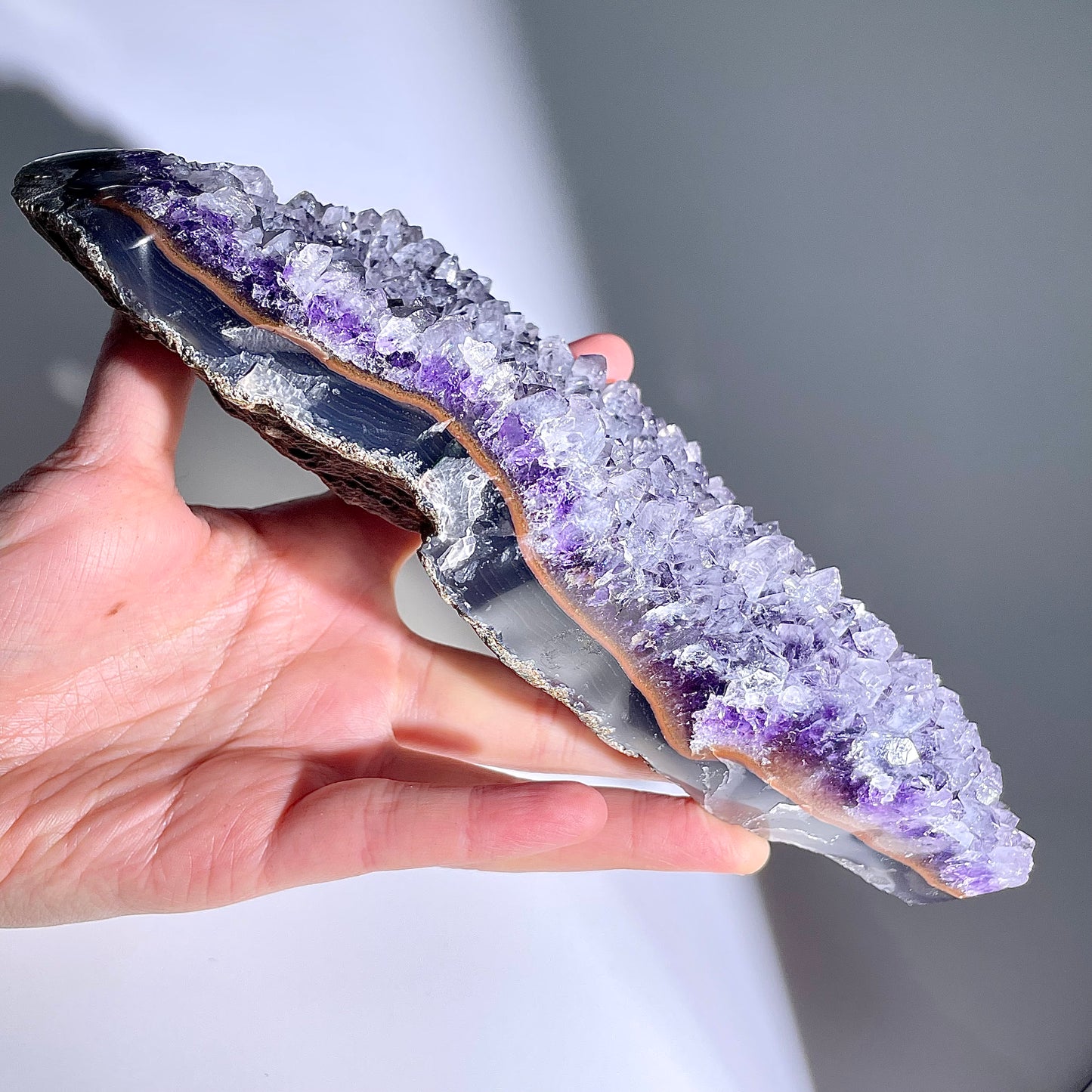 A15◇１点物◇アメジスト　クリスター◇156×83×21mm◇天然石・鉱物・パワーストーン