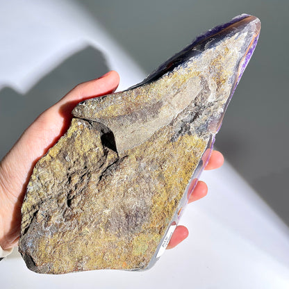 A15◇１点物◇アメジスト　クリスター◇156×83×21mm◇天然石・鉱物・パワーストーン