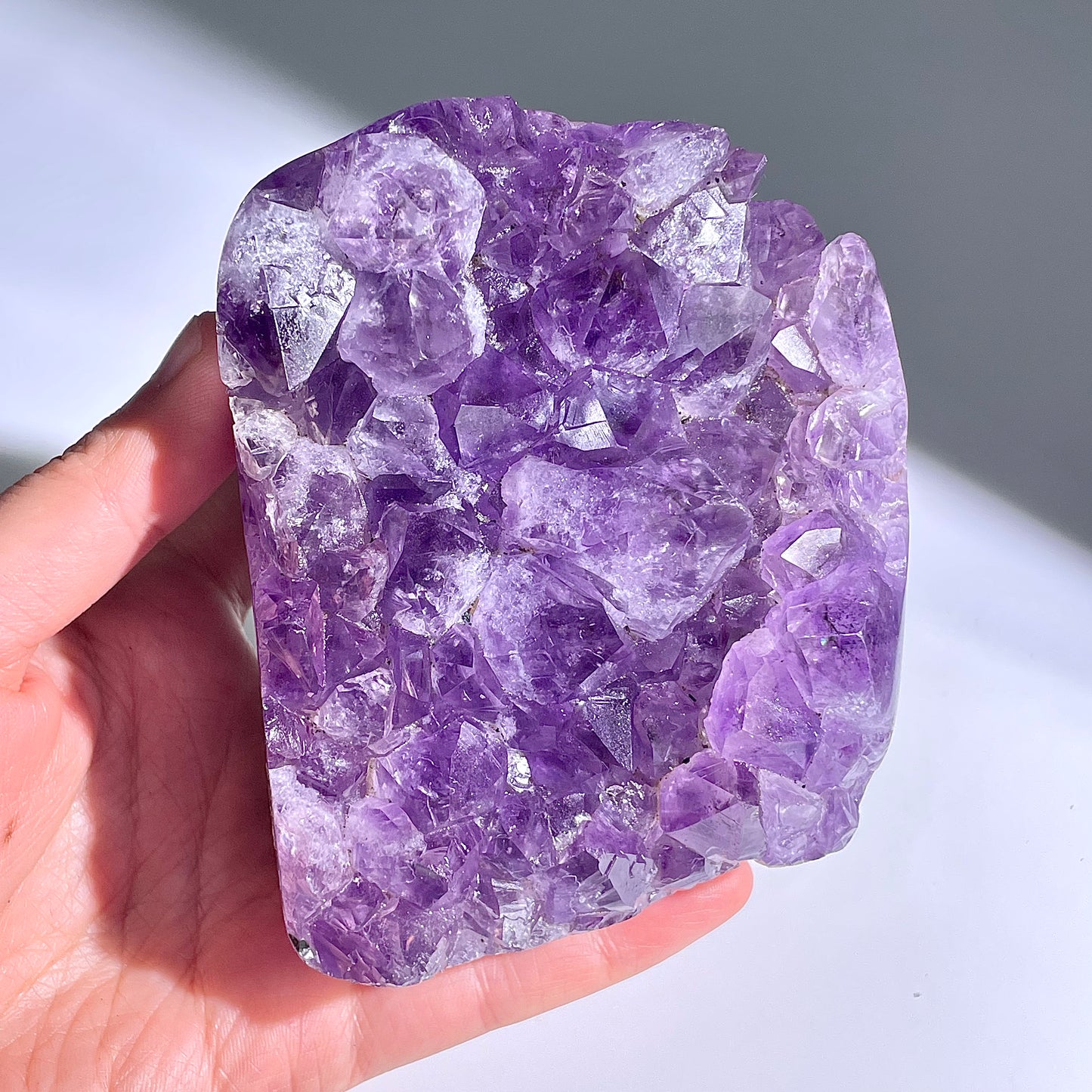 A18◇１点物◇アメジスト　クリスター◇92×78×34mm◇天然石・鉱物・パワーストーン