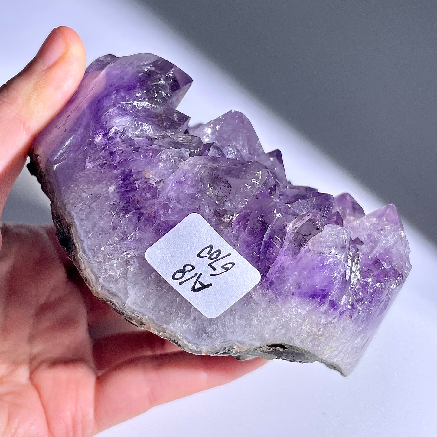 A18◇１点物◇アメジスト　クリスター◇92×78×34mm◇天然石・鉱物・パワーストーン