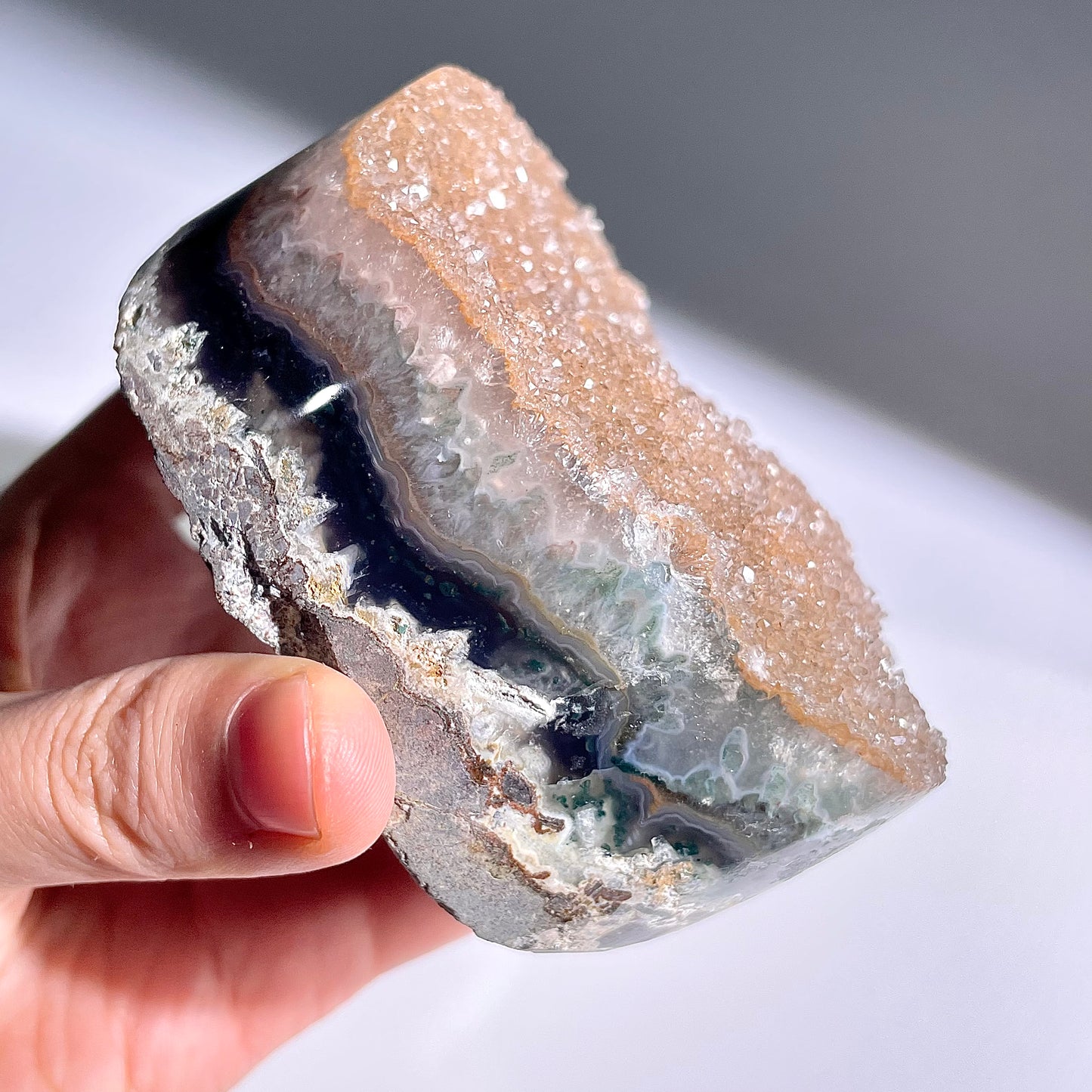 A21◇１点物◇瑪瑙クラスター◇82×86×39mm◇天然石・鉱物・パワーストーン