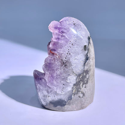 A55◇アメジスト　クリスター◇76×53×39mm◇天然石・鉱物・パワーストーン