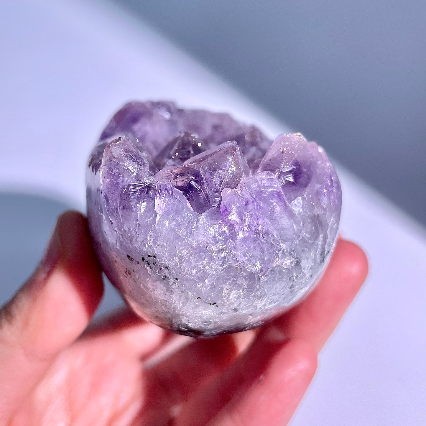 A55◇アメジスト　クリスター◇76×53×39mm◇天然石・鉱物・パワーストーン