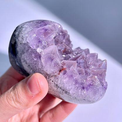 A55◇アメジスト　クリスター◇76×53×39mm◇天然石・鉱物・パワーストーン