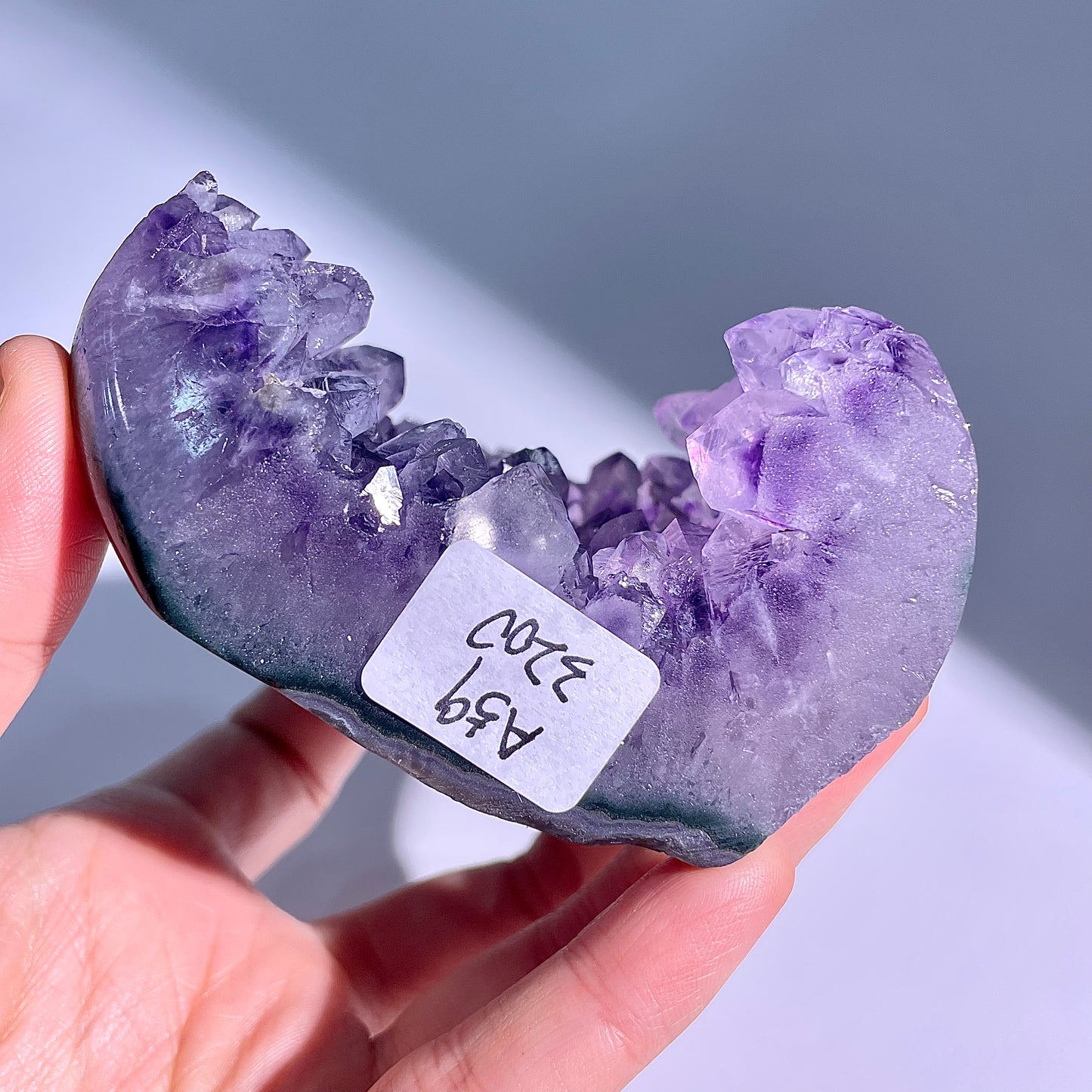 A59◇アメジスト　クリスター◇69×72×19mm◇天然石・鉱物・パワーストーン