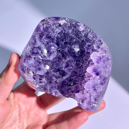 A59◇アメジスト　クリスター◇69×72×19mm◇天然石・鉱物・パワーストーン