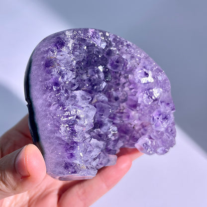 A59◇アメジスト　クリスター◇69×72×19mm◇天然石・鉱物・パワーストーン