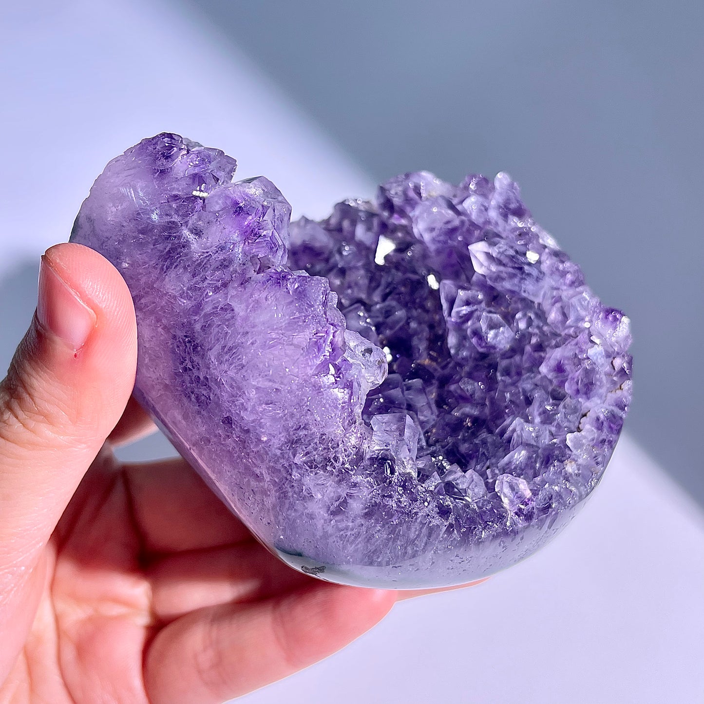 A59◇アメジスト　クリスター◇69×72×19mm◇天然石・鉱物・パワーストーン