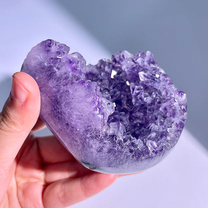 A59◇アメジスト　クリスター◇69×72×19mm◇天然石・鉱物・パワーストーン