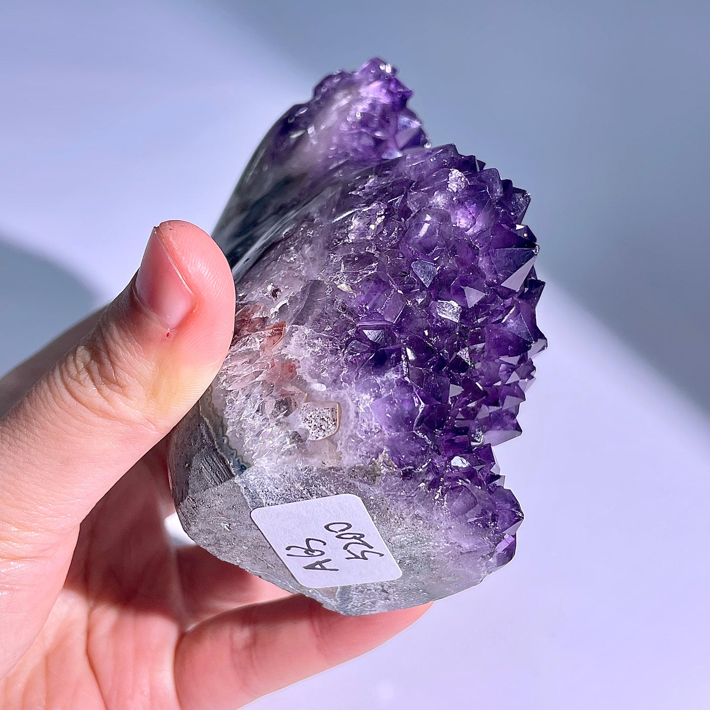 A63◇アメジスト　クリスター◇102×41×32mm◇天然石・鉱物・パワーストーン