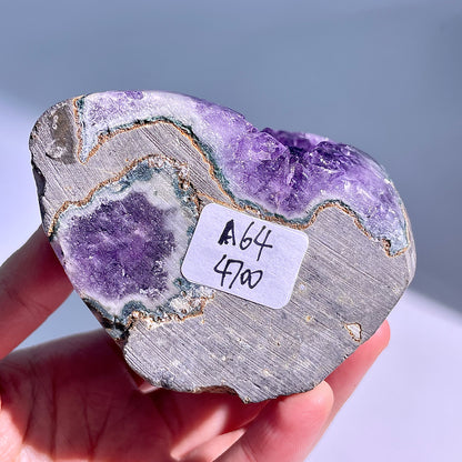 A64◇アメジスト　クリスター◇92×71×53mm◇天然石・鉱物・パワーストーン