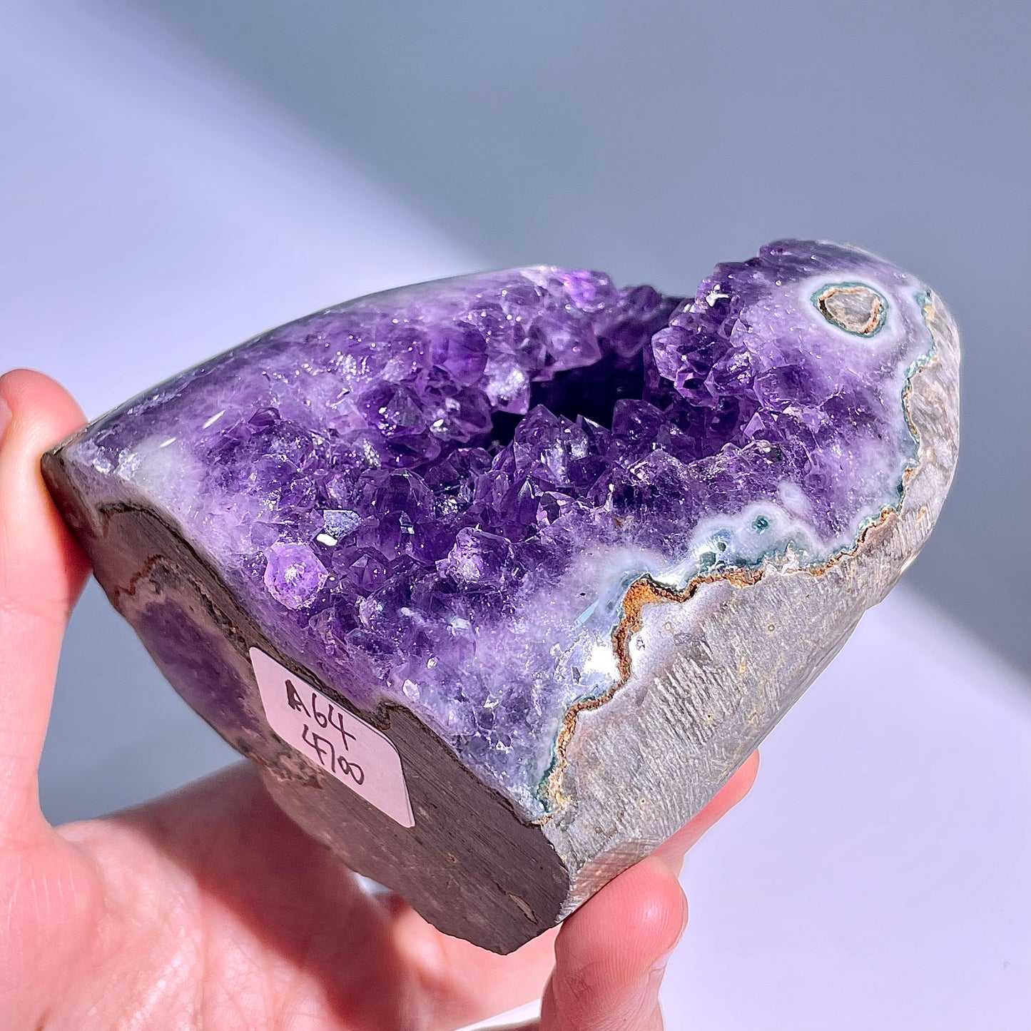 A64◇アメジスト　クリスター◇92×71×53mm◇天然石・鉱物・パワーストーン