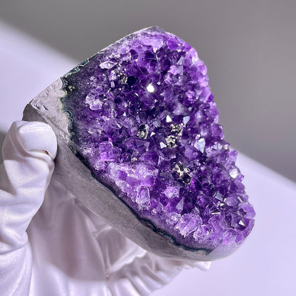 A80◇１点物◇アメジスト　クリスター◇98×79×58mm◇天然石・鉱物・パワーストーン