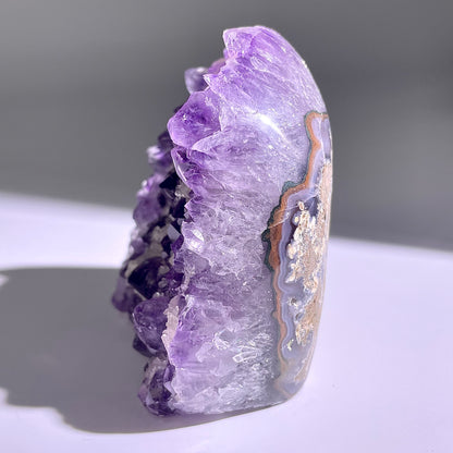 A84◇１点物◇アメジスト　クリスター◇83×75×39mm◇天然石・鉱物・パワーストーン