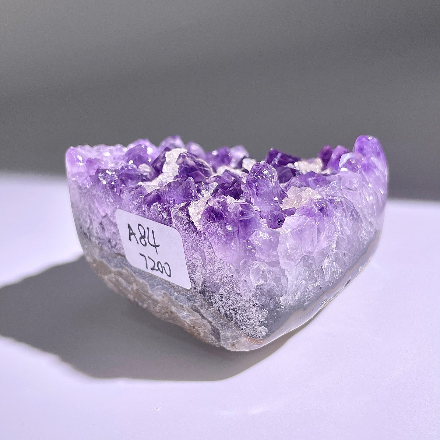 A84◇１点物◇アメジスト　クリスター◇83×75×39mm◇天然石・鉱物・パワーストーン