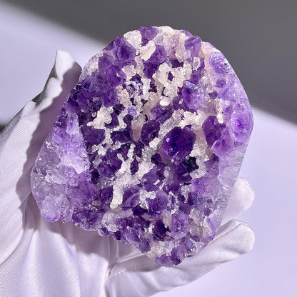 A84◇１点物◇アメジスト　クリスター◇83×75×39mm◇天然石・鉱物・パワーストーン